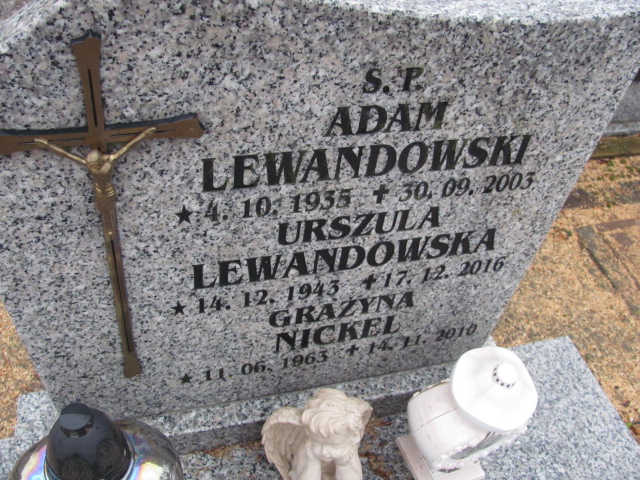 Urszula Lewandowska 1943 Susz - Grobonet - Wyszukiwarka osób pochowanych