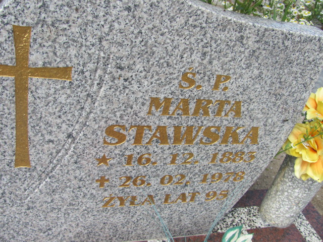 Maria Stawska 1883 Susz - Grobonet - Wyszukiwarka osób pochowanych
