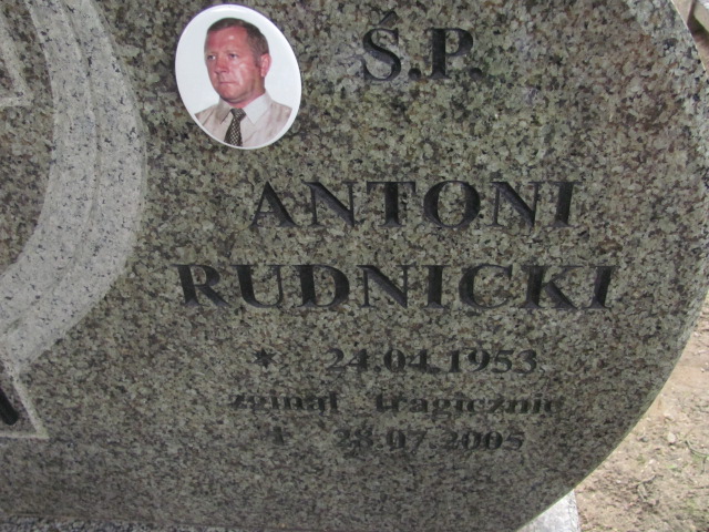 Antoni Rudnicki 1953 Susz - Grobonet - Wyszukiwarka osób pochowanych