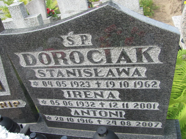 Antoni Dorociak 1916 Susz - Grobonet - Wyszukiwarka osób pochowanych