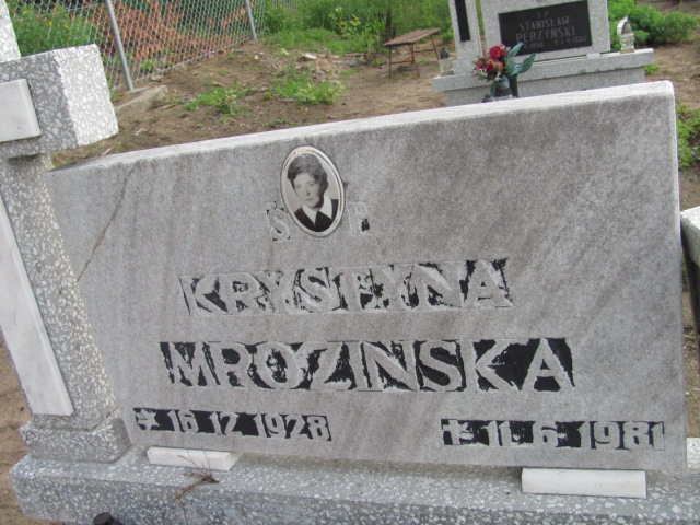 Krystyna Mrozińska 1928 Susz - Grobonet - Wyszukiwarka osób pochowanych