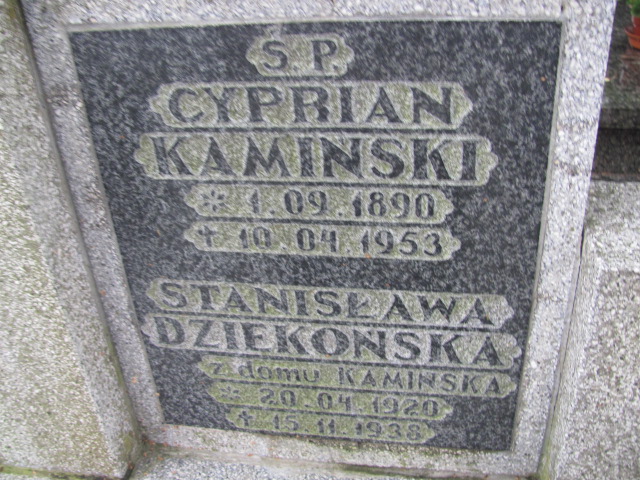 Cyprian Kamiński 1890 Susz - Grobonet - Wyszukiwarka osób pochowanych