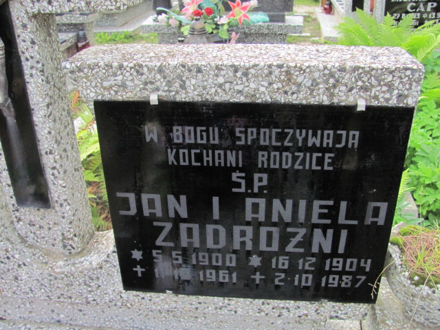 Aniela Zadrożna 1904 Susz - Grobonet - Wyszukiwarka osób pochowanych